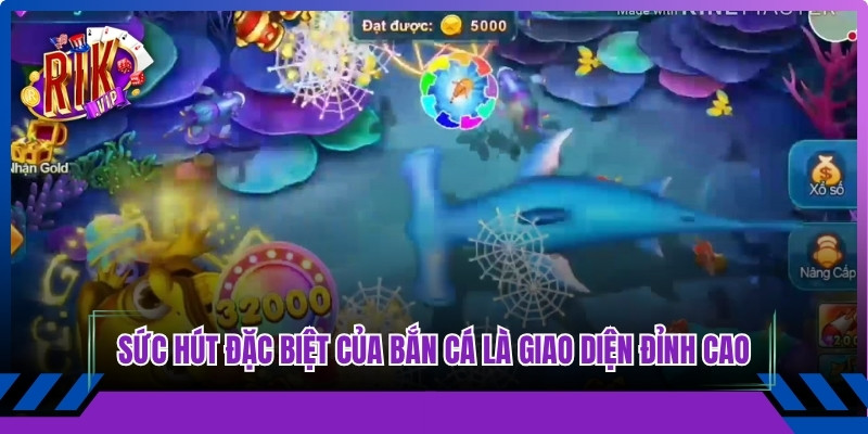 Sức hút đặc biệt của bắn cá ocean war Rikvip là giao diện đỉnh cao